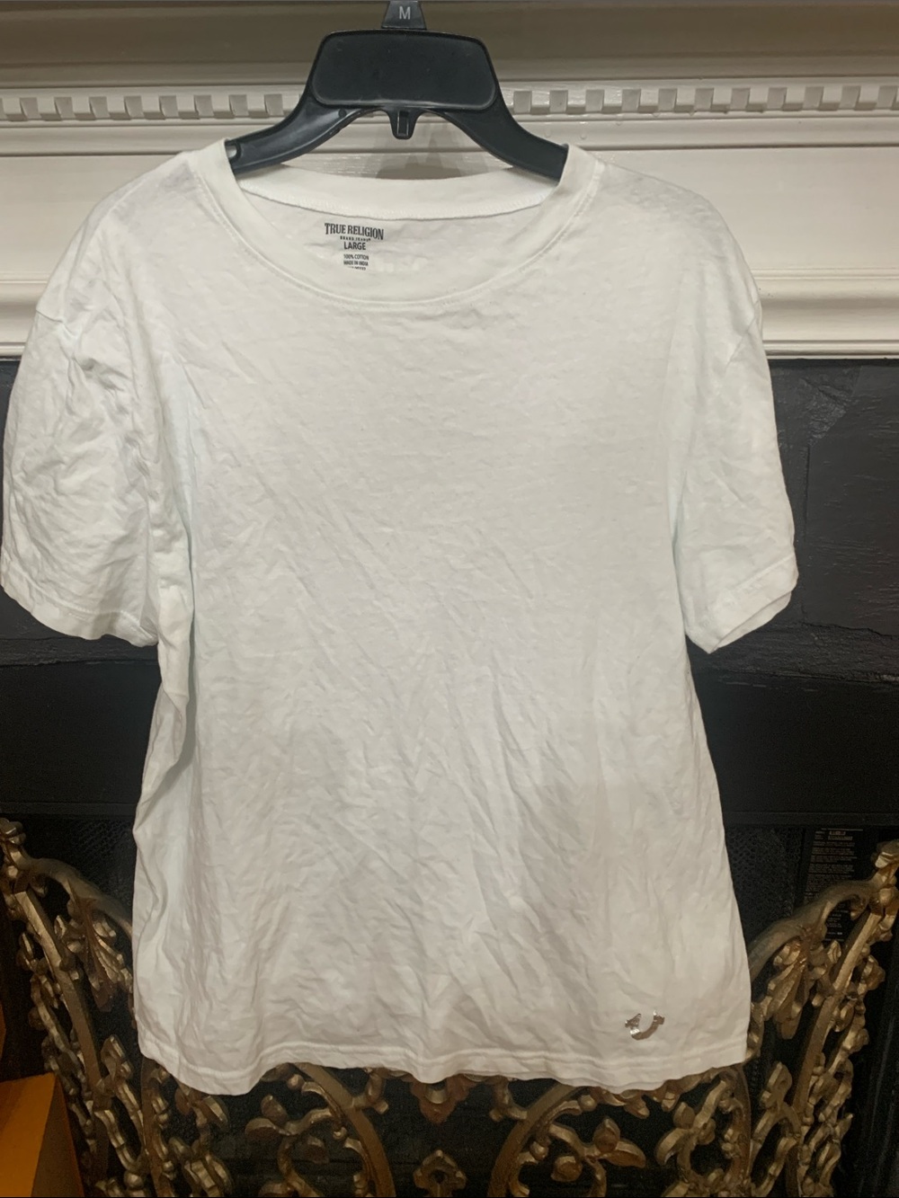True Religion White Short Sleeve Crewneck Tee